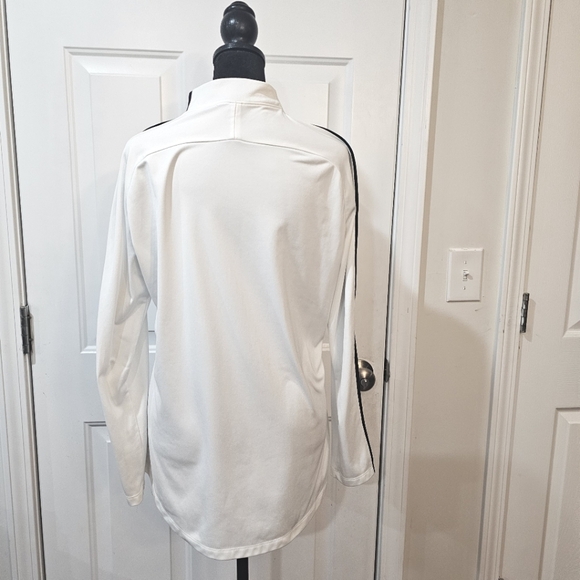 Nike Soccer Drill top size large white with black ships on sleeves - Picture 6 of 11